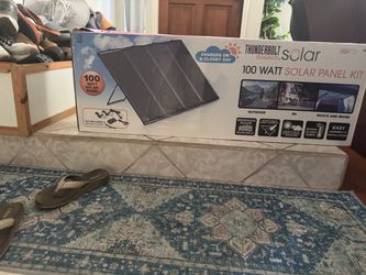 Thunderbolt Magnum Solar 100 Watt Solar Panel Kit all cables included new never used