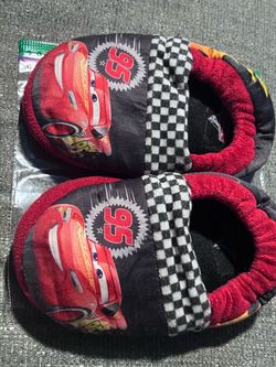 Disney Lightning McQueen Slippers size  7/8c