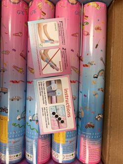 New: Pink It’s a girl Gender Reveal Confetti Cannon,Corn Powder Party Poppers 4pack