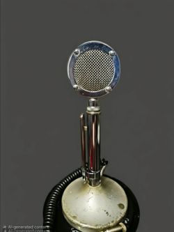 Vintage 1950's Astatic Microphone D-104 Amplifier Ham Radio SB Desk Microphone