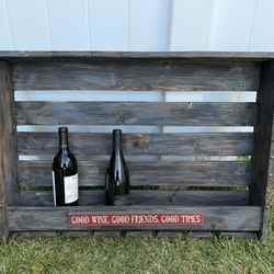 Wood wine rack