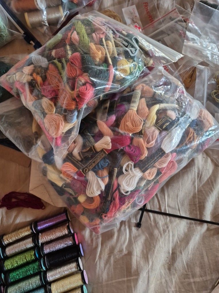 200 Dmc Cotton Threads 