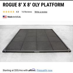 Rogue 8X8 Gym Weight Lifting Platform/Mat