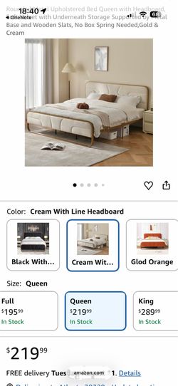 Queen bed frame velvet head board