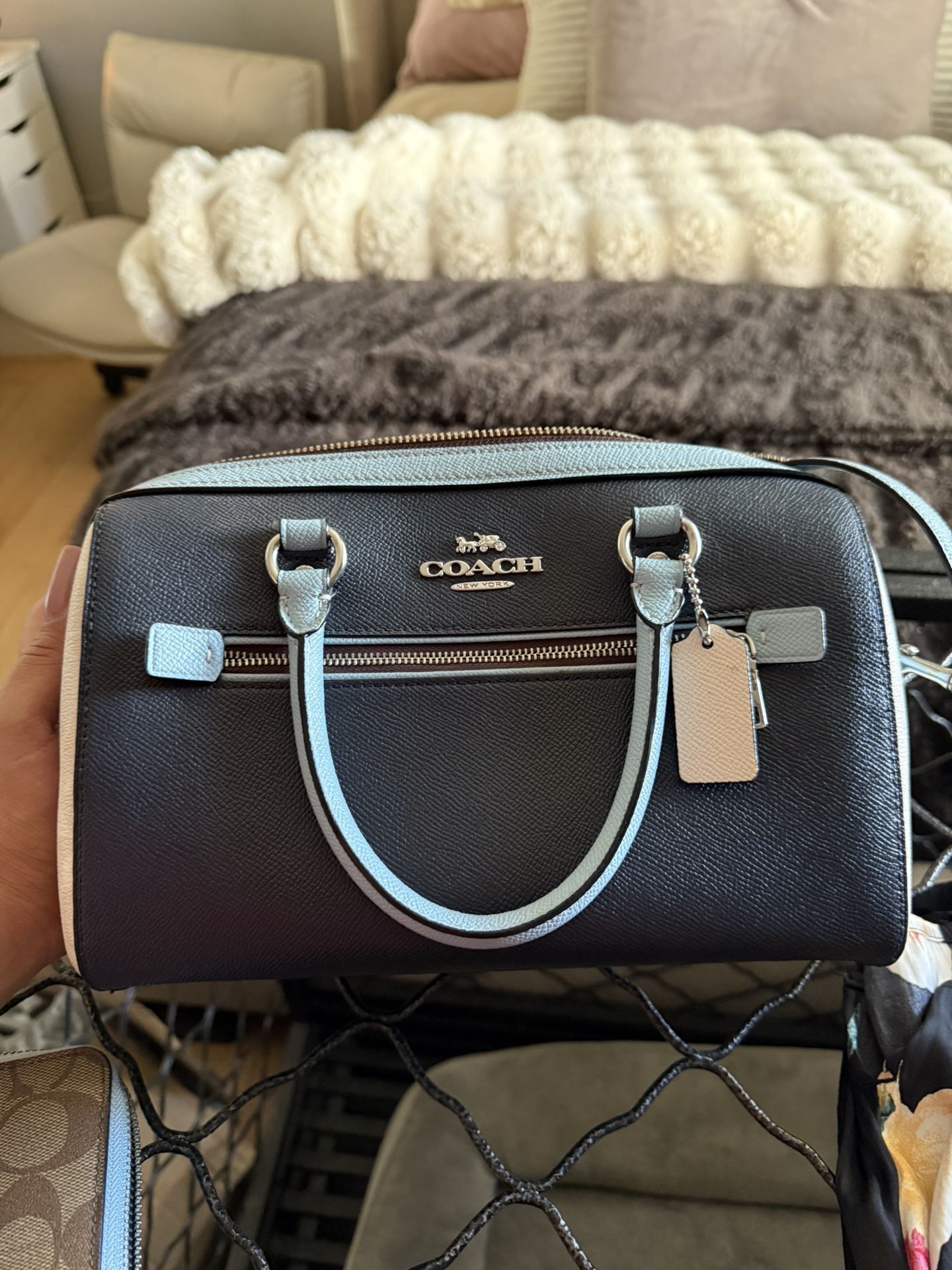 Coach and michael kors purse and wallet