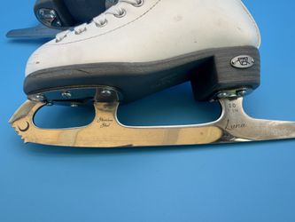 Riedell Emerald Kids /Junior Figure Ice Skates Luna Blade White -Size J11