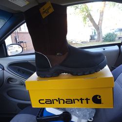 Brand New Carhartt Rugged Flex Waterproof Internal Met Guard 11-Inch Composite Toe Pull-On Work Boot