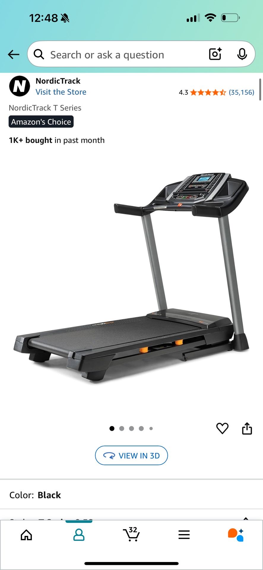 NordicTrac Treadmill - Barely Used