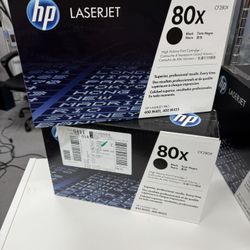 Genuine OEM HP 80x High Capacity Black Toner Cartridges