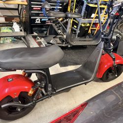 Red fat Tire Scooter