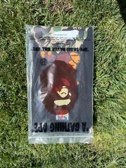 Medium and Large black Bape tee green camo abc Milo