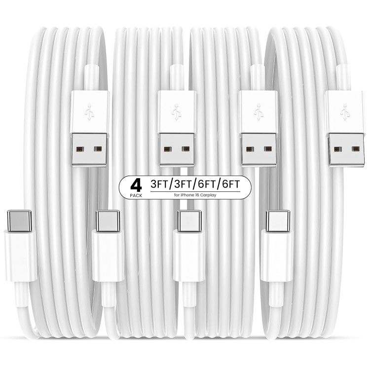 NEW 4pc pack iphone 17/16/15 chargers, Galaxy, Note
