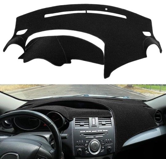Dashboard Cover, Mat Pad Carpet Custom Fit for Mazda 3/Mazda 3 Sport (2010-2013)