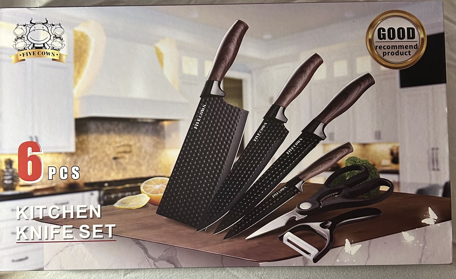 Five Cows Kitchen knife Set.