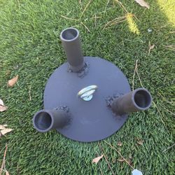 Heavy Duty Metal Plate Base with Pipes