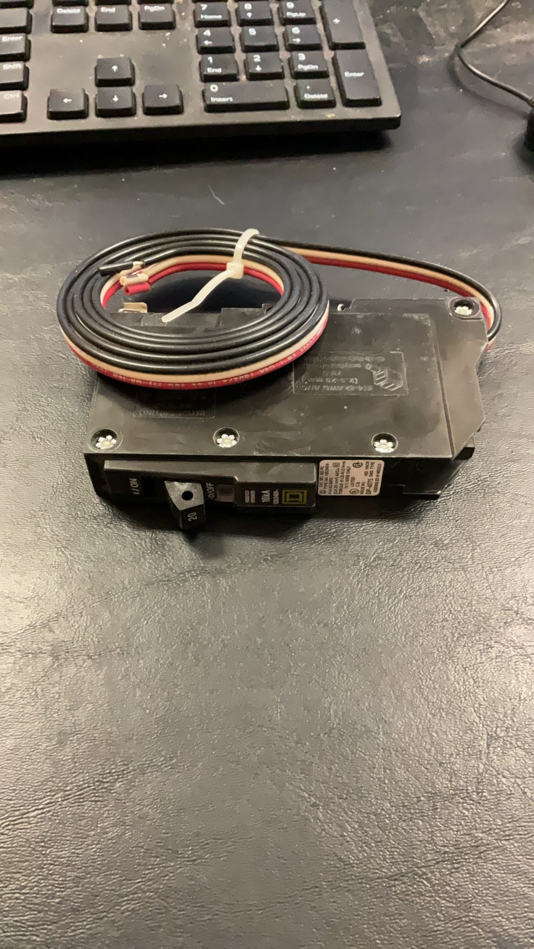 Square D type QO One Pole 20 Amp Circuit Breaker 120/240 V 50/60 Hz