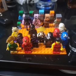 Lego Minifigures Ninjago And Minecraft 