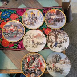 Harley Christmas Plates