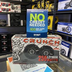New Crunch 5-1/4” (5.25”) inch 250 Watts Max Car Audio Speakers (pair) 🔊
