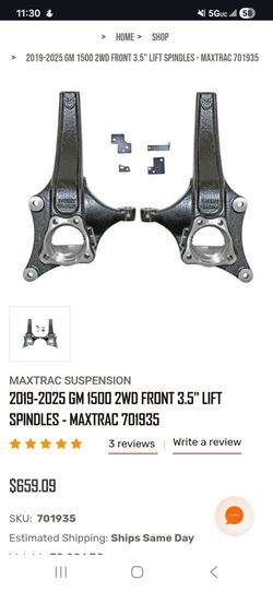 Chevy Silverado 1500 madtrax lift Spindles