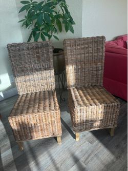 Pottery Barn Wicker chairs