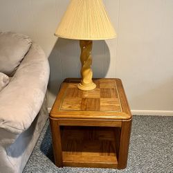 End table and Lamps