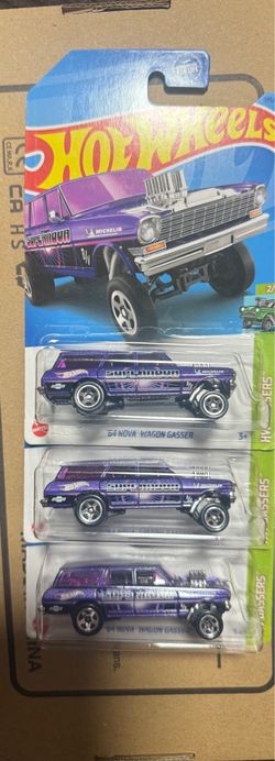 Hot Wheels 2023 '64 Nova Wagon Gasser Purple Supernova HW Gassers