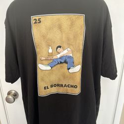 Loteria “ El Borracho” Men’s T Shirt Size 2XL