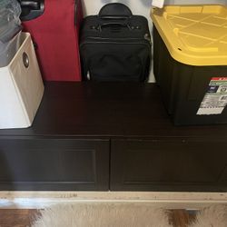 Black Storage Cabinet or Entertainment Stand