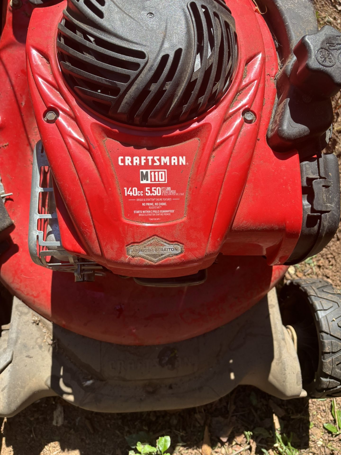 Does Not Start- As Is-CraftsMan's gas Lawn Mower