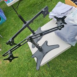Double Monitor Computer Stand 