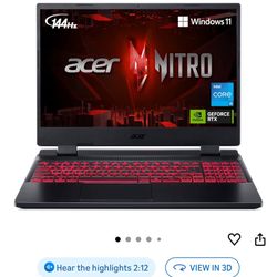 RTX 3050ti Acer Nitro 5 Gaming Laptop 