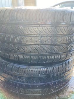 19” 2 used tires 245/40R19 continental