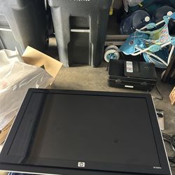 hp monitor with cords
