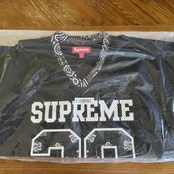 Supreme Bandana Football Jersey Black Size XXL