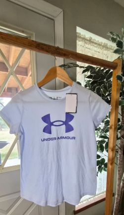 Under Armour purple & light blue tee #fitness #athleisure