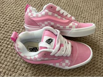 Vans New Skool Pink Checkered size 6 juniors