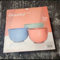 New Drew Barrymore SET OF 3 BOWLS 