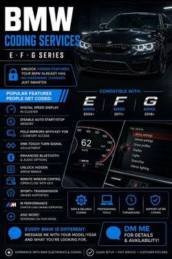 BMW Coding & Tuning for E, F, and G Series.