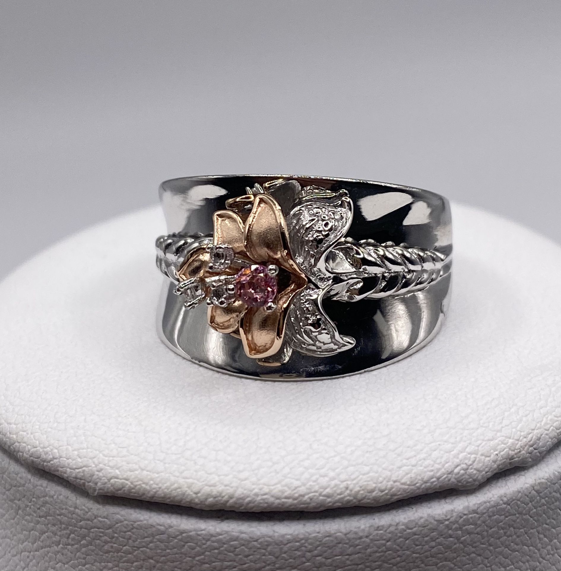 Concorde Collection Breast Cancer Awareness Ring 