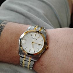Bulova Two Tone Watch 