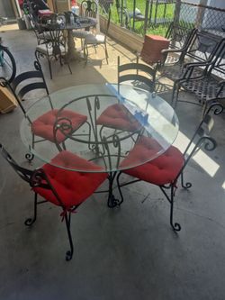 Iron table set  last forever