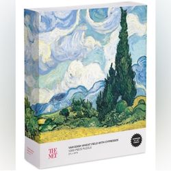 NWT THE METROPOLITAN MUSEUM OF ART Van Gogh Wheat Field with Cypresses Puzzle