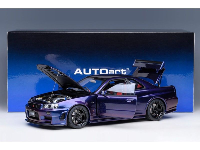 Autoart Nissan Skyline GT-R (R-34) Nismo Z-tune Midnight Purple III 1:18 Diecast