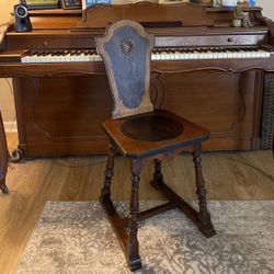 Circa 1870’s Handmade British Hall Chair 