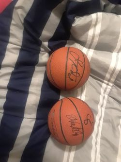 Jason Kidd And Dirk Nor. Autograph basketball