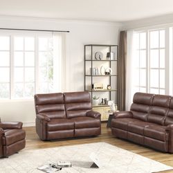 Brown Recliner 3 Pc Set Albert41