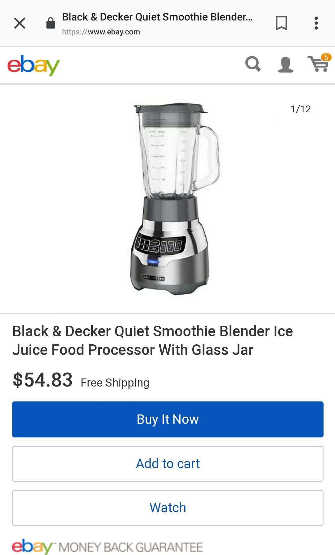 Black and Decker Quiet Blender for Sale in Anaheim, CA - OfferUp