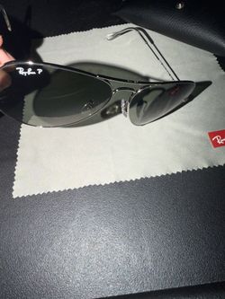 RayBan Aviator Custom Sunglasses Silver Never Used