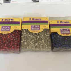 New Red,  White,  Blue Beads 